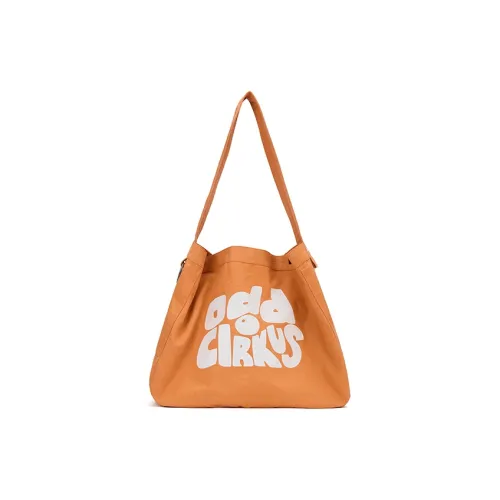 OddCIRKUS Woven Twill Canvas Newsboy Bag Unisex Orange/Gray Green