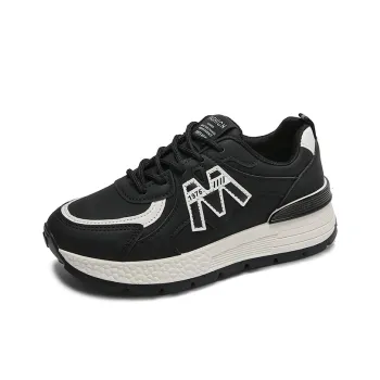 Nrillo Cushioning Anti-Slip Wear-Resistant Coverage Balance Height Increasing Rebound Low-Top Casual Shoes Women's