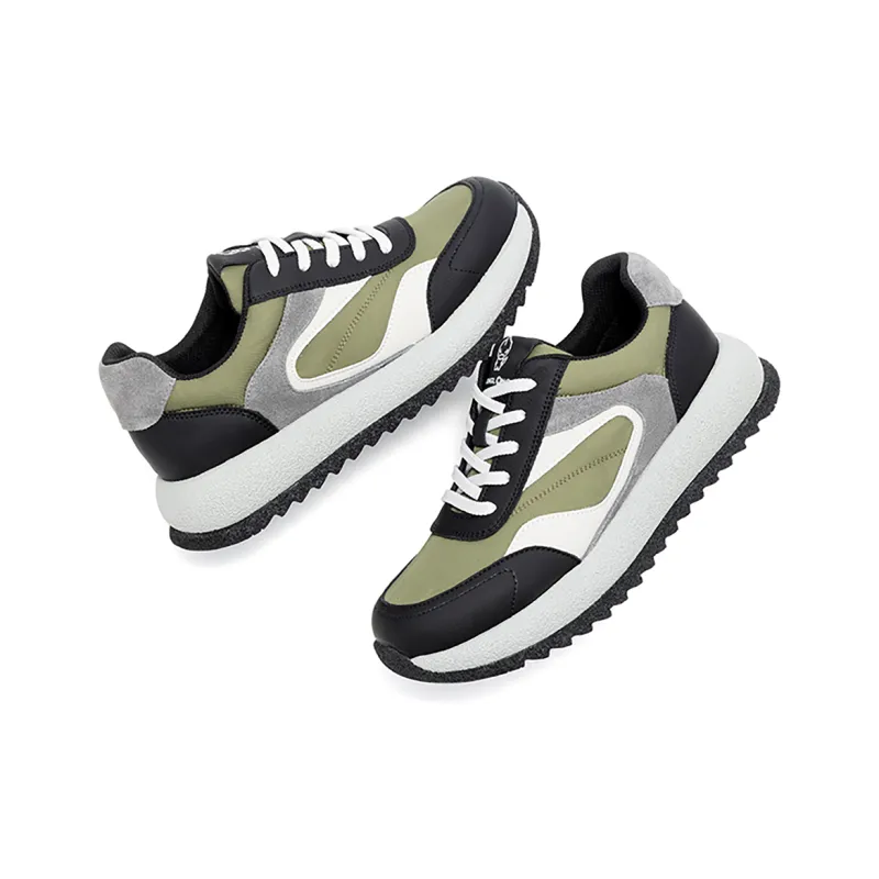KANGLONG Anti Slip And Wear Resistant Height Increasing Low Top Casual Shoes Men's-4