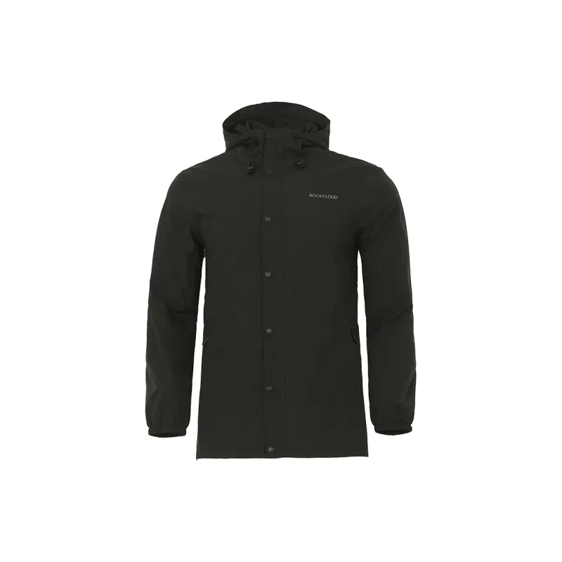 Rock Cloud Water Resistant Windproof Wear Resistant Windbreaker Jacket Men's Obsidian Black-0