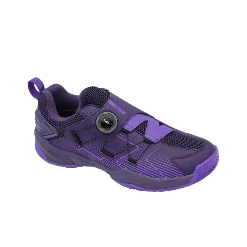 DECATHLON BS590 Anti Slip Wear Resistant Low Top Badminton Shoes Men's Black Purple-2