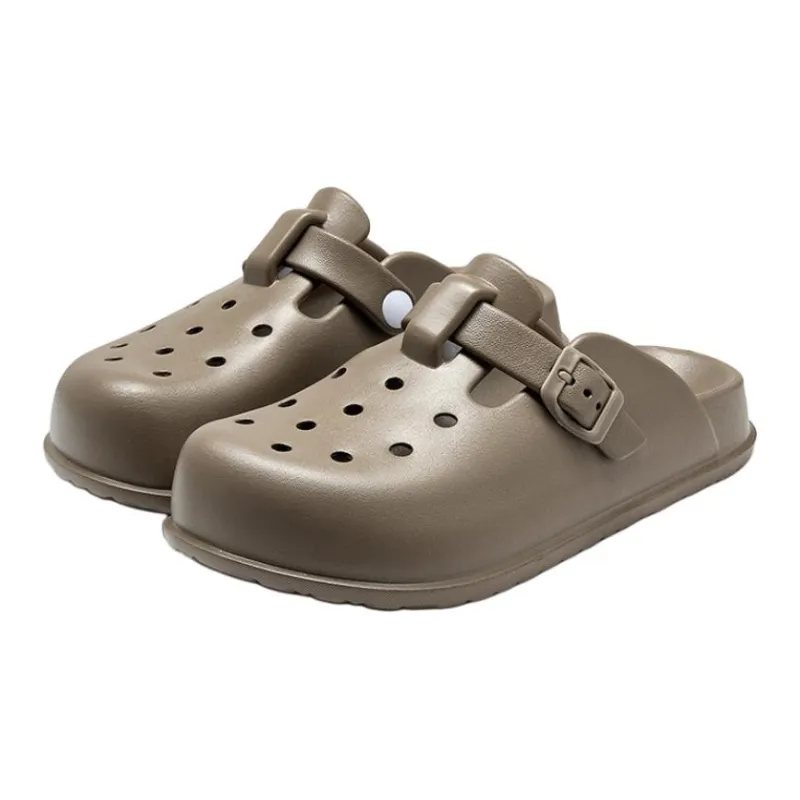 Lymia Vintage EVA Slip Resistant Breathable Closed Toe Clogs Slip on Mules Platform, Slippers-2