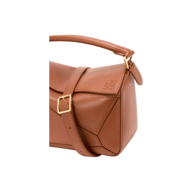 LOEWE Puzzle Sheepskin Shoulder Bag, Crossbody Bag, Handbag Trumpets Women's Brown-10