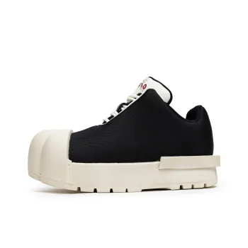 MODENGPAN Low Top Casual Shoes Unisex Black