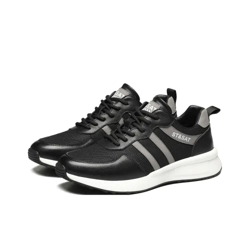 ST&SAT Fashion Breathable Lightweight Athletic Shoes For Men Versatile Casual Shoes