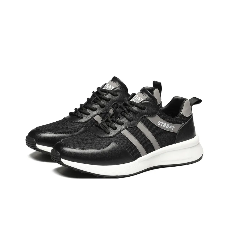 ST&SAT Fashion Breathable Lightweight Athletic Shoes For Men Versatile Casual Shoes-0
