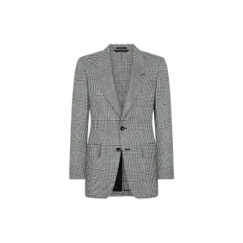TOM FORD Single Breasted Checked Blazer