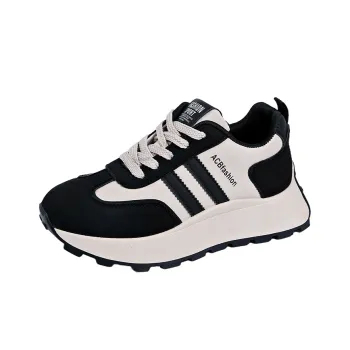 Nrillo Cushioning Anti Slip Wear Resistant Coverage Balance Height Increasing Rebound Low Top Casual Shoes Women's