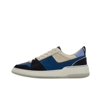 FERRAGAMO Low Top Skateboard Shoes Men's Blue