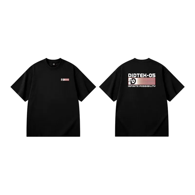 DIDTEK Drop Shoulder Sleeve Short Sleeved T Shirts Unisex-8