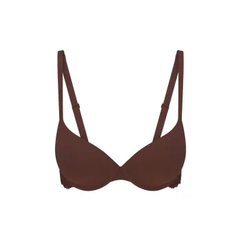 SKIMS SS25 FITS EVERYBODY LACE WING T-SHIRT BRA Bra Women's 1 Pack COCOA/Cocoa