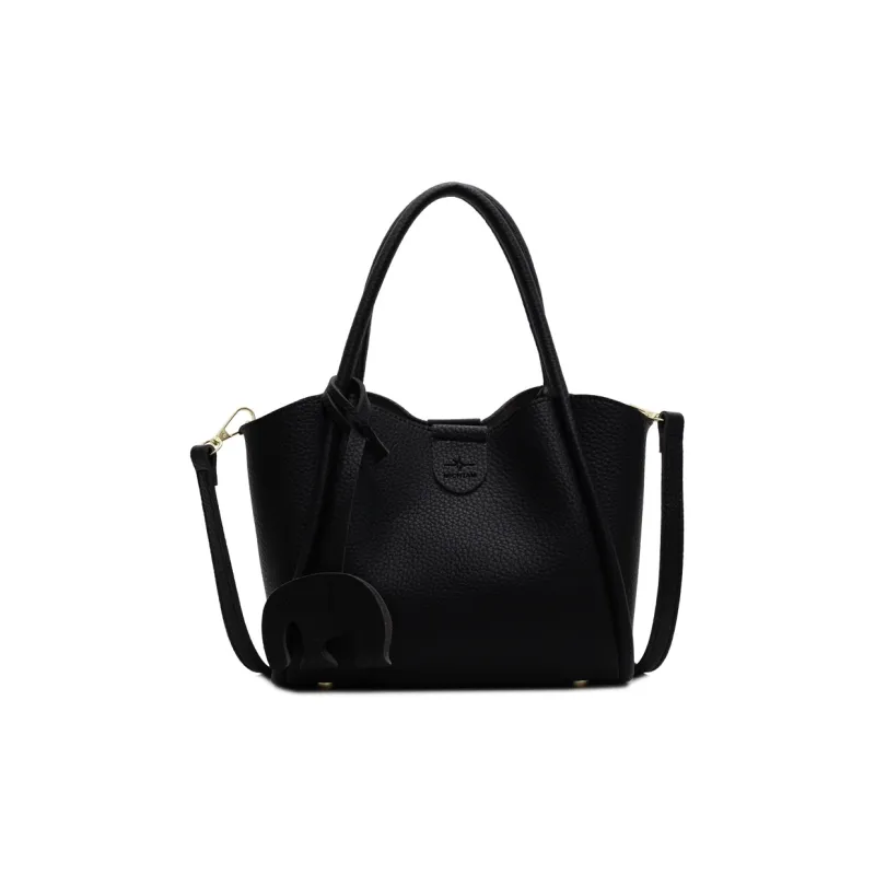 Yalu PU Handbag Women's Black/Ecru/Coffee/Brown/Khaki-1