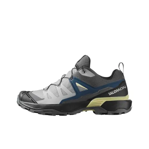 SALOMON X ULTRA 360 Abrasion-Resistant Low-Top Trekking Shoes Men's Monument Poseidon Green Mist