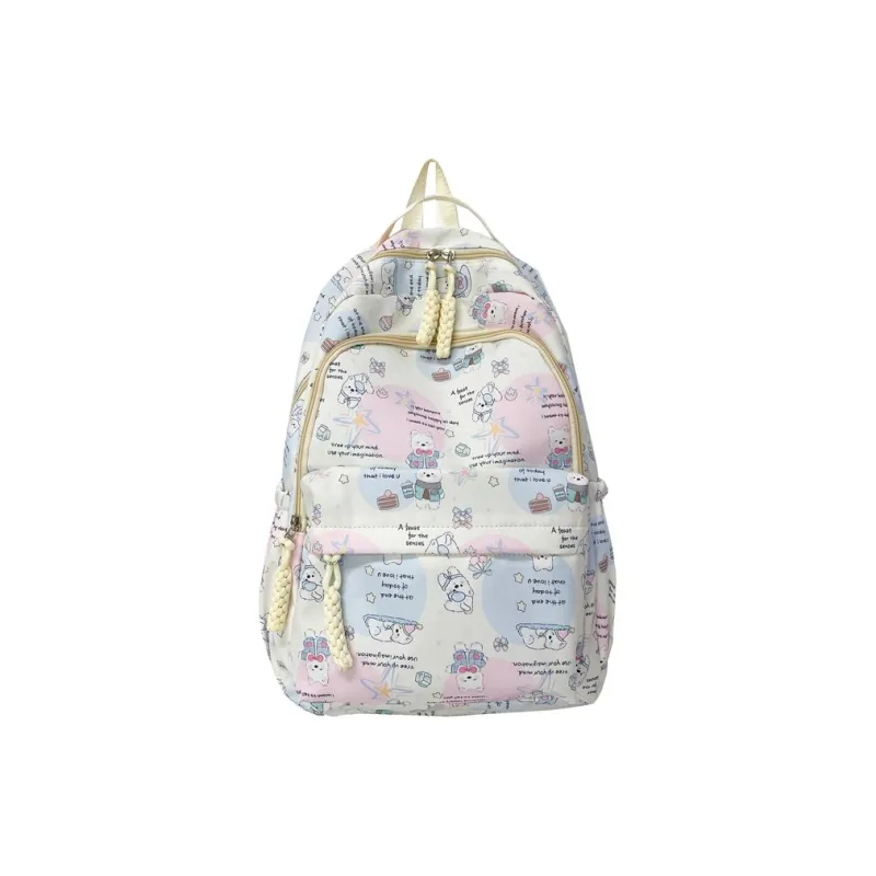 Parker Bear Composite Cloth Backpack Unisex Multicolor-7