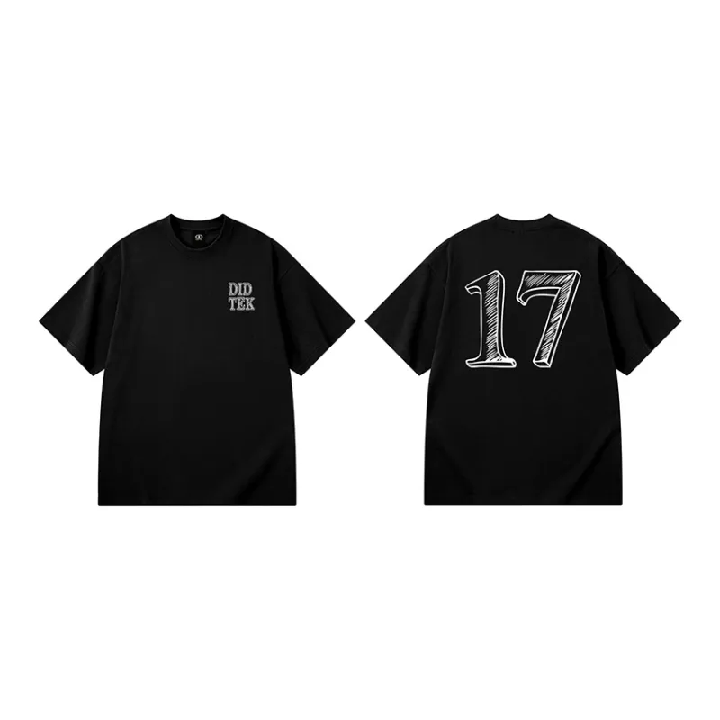 DIDTEK Drop Shoulder Sleeve Short Sleeved T Shirts Unisex-11