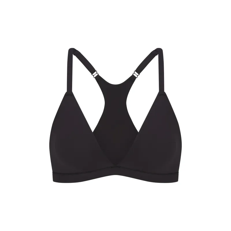 SKIMS SS25 FITSEVERYBODY RACERBACK TRIANGLE BRALETTE Bra Women's 1 Pack ONYX/Onyx-0