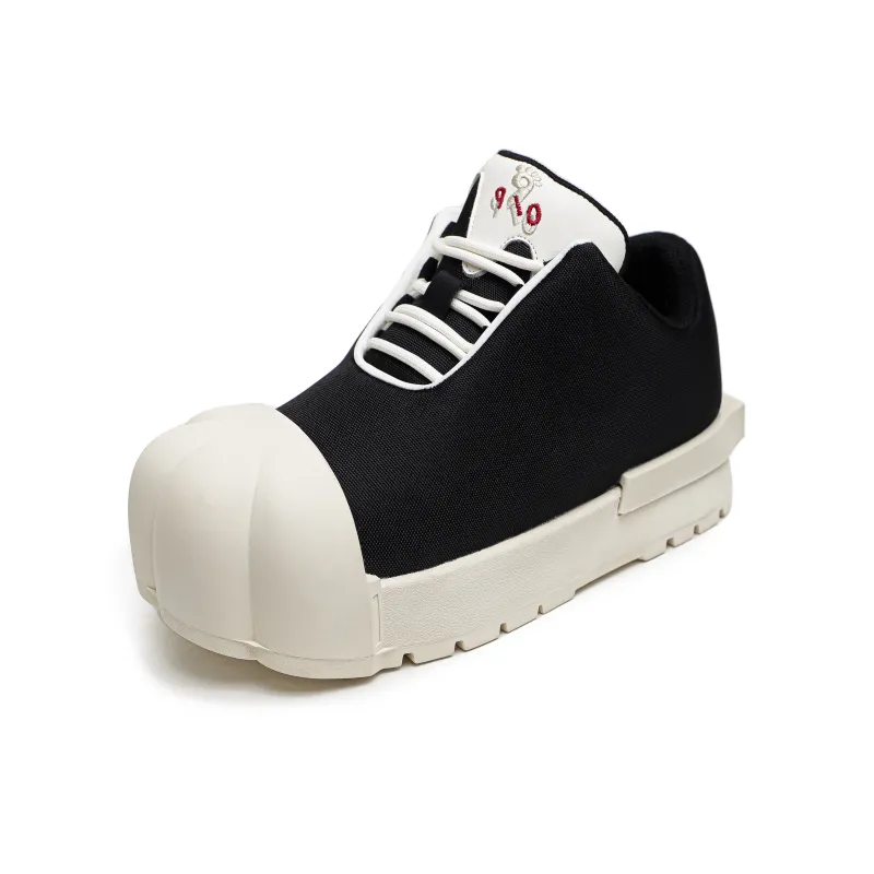 MODENGPAN Low Top Casual Shoes Unisex Black-1