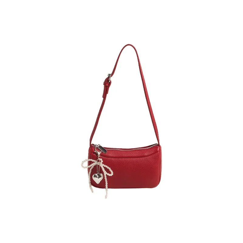 Yalu PU Crossbody Bag, Shoulder Bag Regular Women's Silver/Black/Red/Ecru-19
