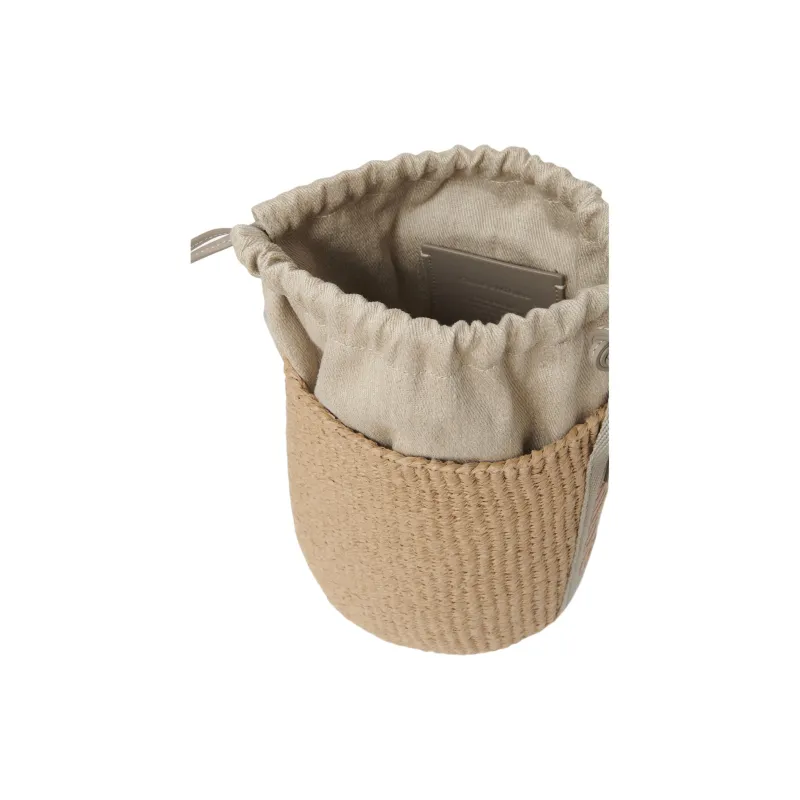Chloe Woody Paper Basket Bag, Shoulder Bag, Crossbody Bag, Handbag Trumpets Women's Khaki-3