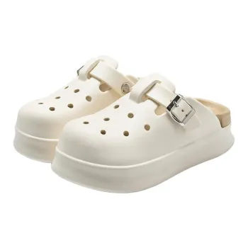 Lymia Summer Slip Resistant Breathable EVA Clogs For Women's Slip on Mules With Platform And Closed Toe Slippers