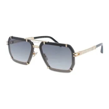 PHILIPP PLEIN Metal Aviator Sunglasses Men's Gold