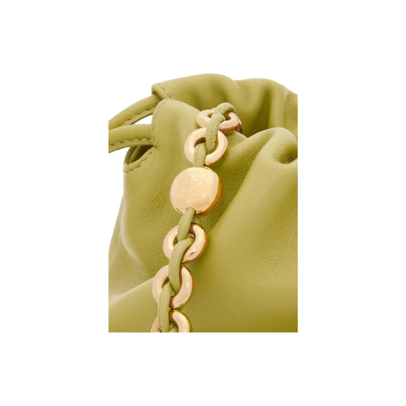 LOEWE Sheepskin Handbags Clutches Medium Size Women's Light Moss Green-7