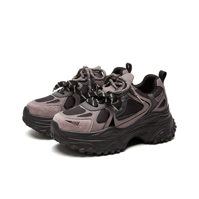 Jerden Smith Breathable Coverage Height Increase Low Top Chunky Sneakers Women's-2