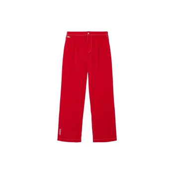 LACOSTE Knitted Sports Pants Unisex Red