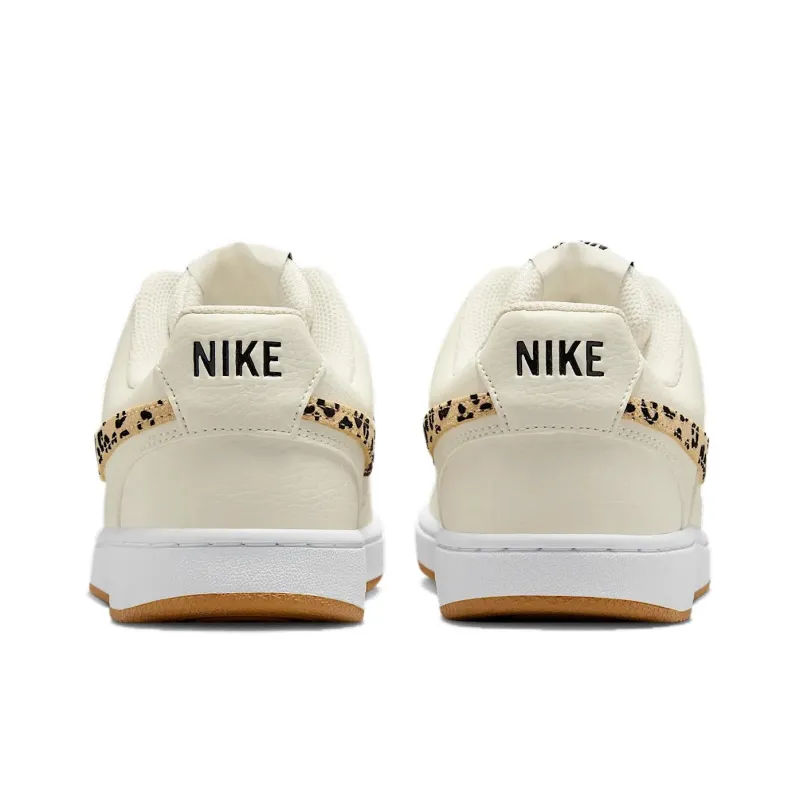 Nike Court Vision Anti Slip Wear Resistant Low Top Skateboard Shoes Women's Beige-4