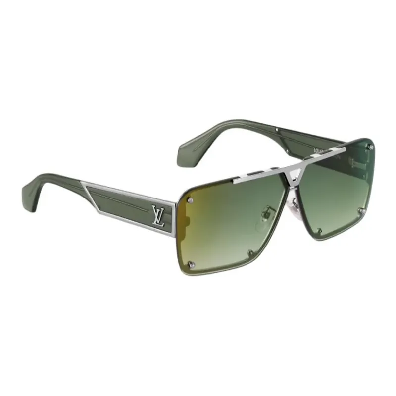 LOUIS VUITTON Metal Aviator Sunglasses Men's Black-1