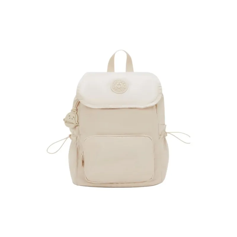 Kipling Polyester Backpack Medium Size Women's Simple Rose Pink/Simple Beige/Simple Black-2