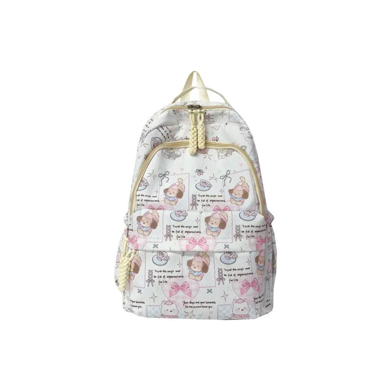 Parker Bear Composite Cloth Backpack Unisex Multicolor-6