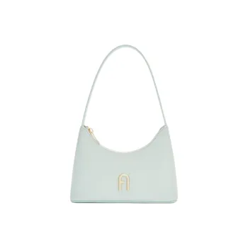 Furla Diamante Soft Calfskin Shoulder Bag Mini Women's Blue