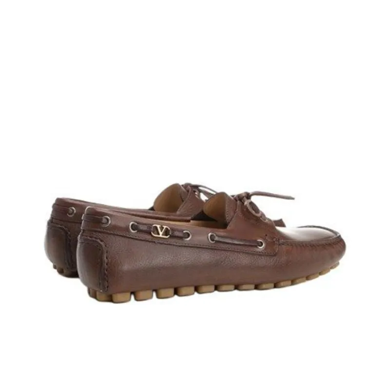 Valentino Driver Fastaway Lace Up Boat Shoes-3