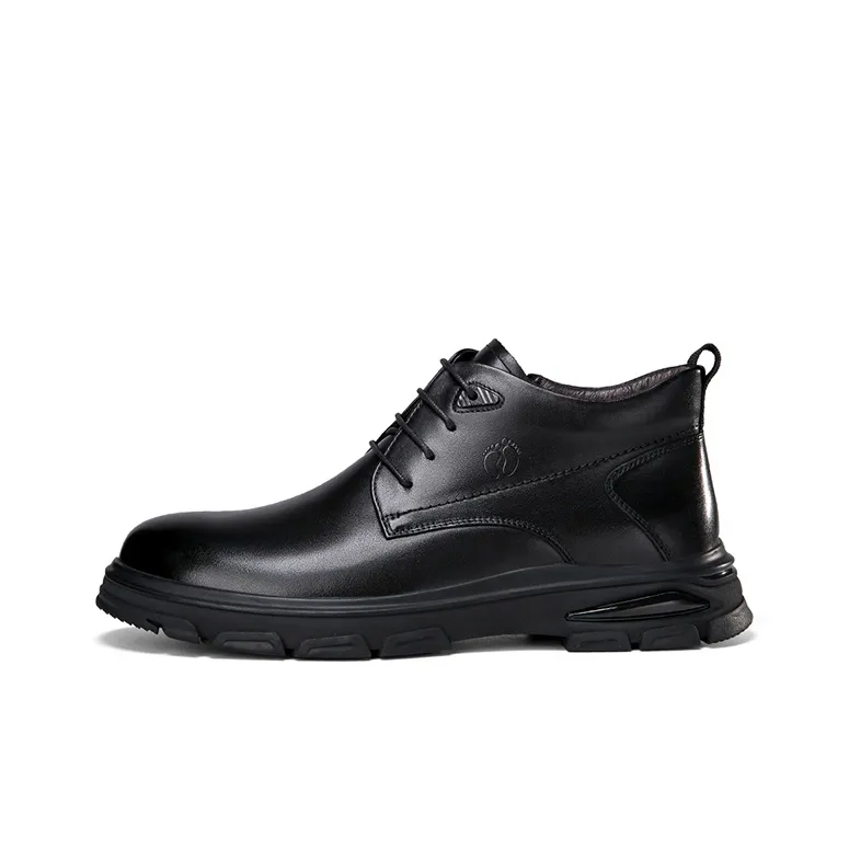 HANG TEN Men's Casual Shoes Men Mid Top Black/Brown-0