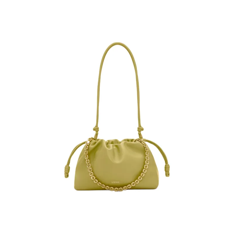 LOEWE Sheepskin Handbags Clutches Medium Size Women's Light Moss Green-2