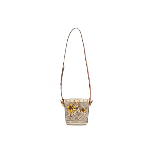 TORY BURCH T Monogram Leather One Shoulder Handbag Mini Women's