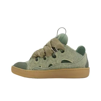 Lanvin Curb Low Top Skateboard Shoes Men's Green