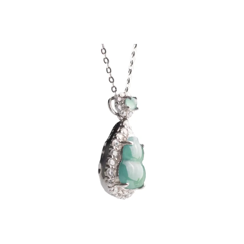 QIXIANG Ice Glutinous Jadeite Necklaces Women's-2