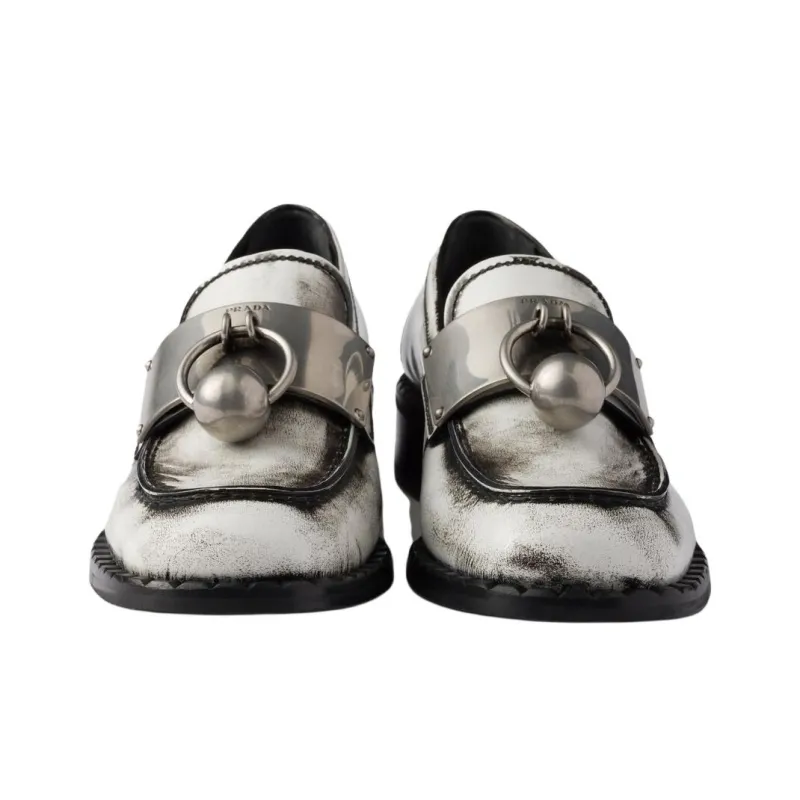 PRADA Loafers 3.5cm Women's White-4