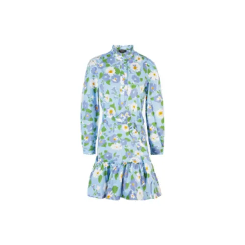 Kate Spade OUTLET Collection SS25 Long-Sleeved Dresses Women's Sea Blue