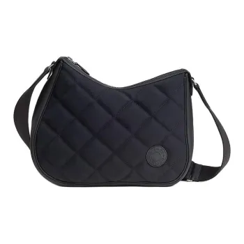 HERMES Horseback Woolycot Canvas With Swift Calfskin Shoulder Bag Crossbody Bag Women's _NAVY & Marine Blue