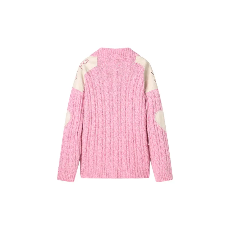 ANDREA MARTIN Knitted Fabric Cardigan Women's-1