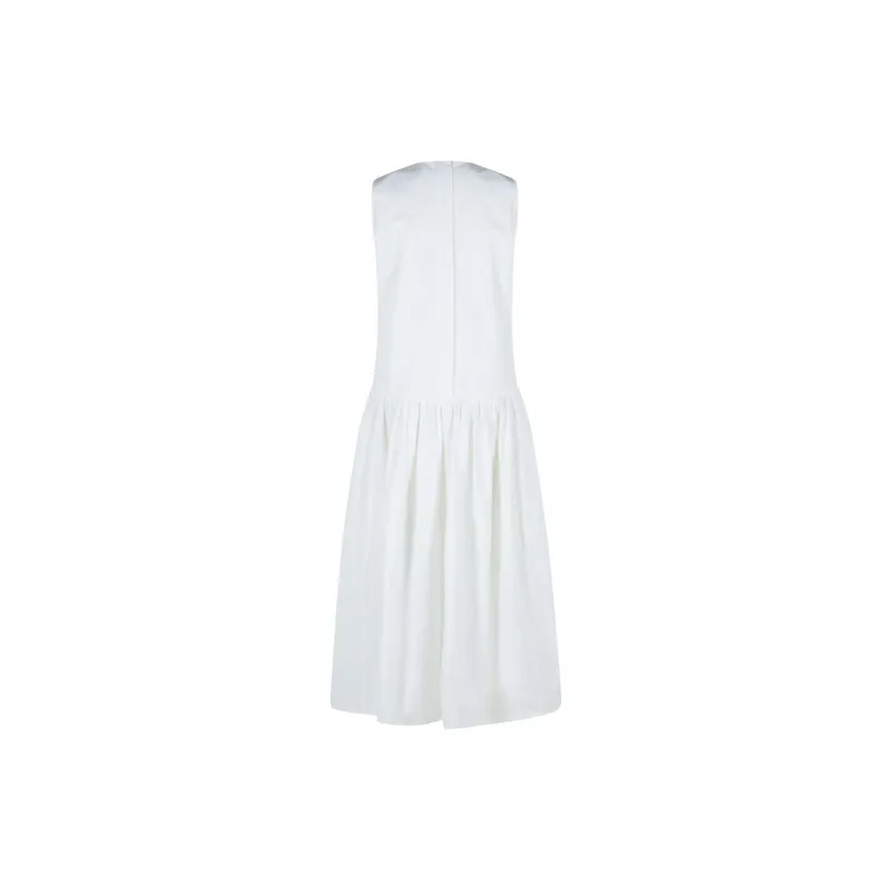 JIL SANDER Sleeveless Dress Women's White-1