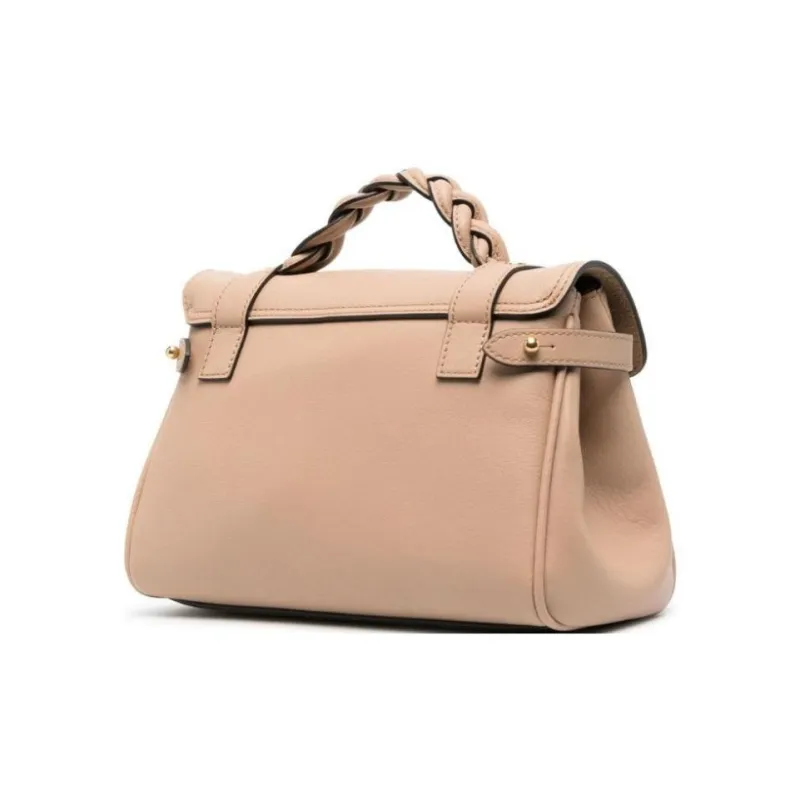 Mulberry Grain Leather Portable Crossbody Bag, Shoulder Bag Women's Light Umber-2