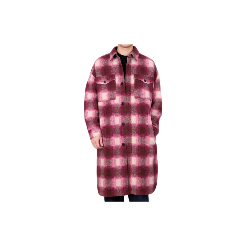 ISABEL MARANT Coats Men's Wine-Colored-2