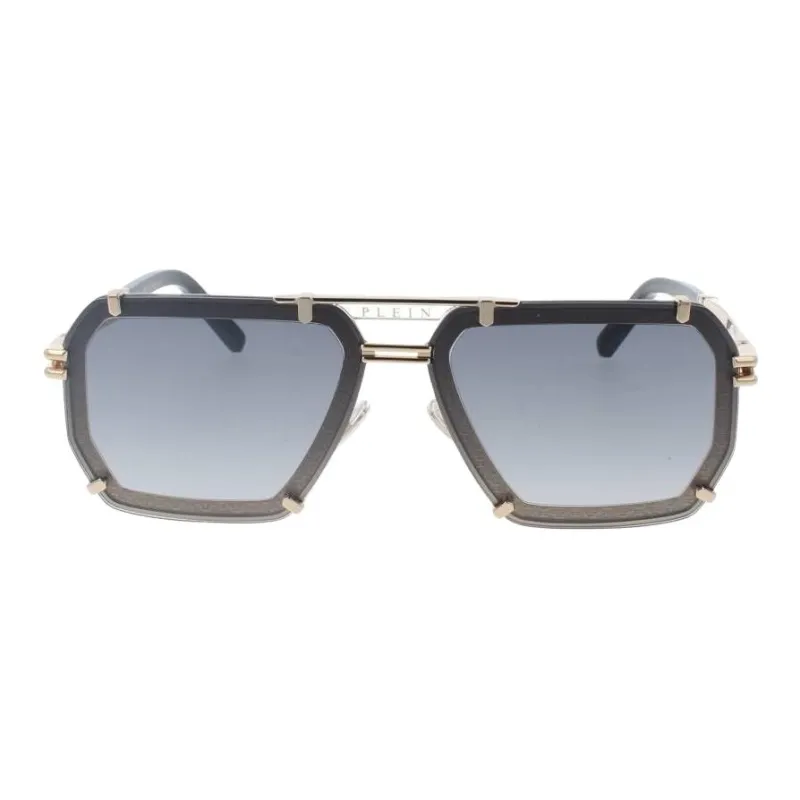 PHILIPP PLEIN Metal Aviator Sunglasses Men's Gold-1