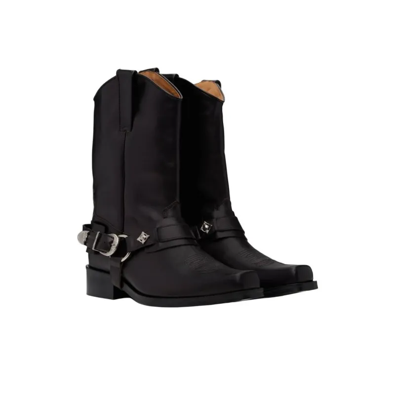 TOGA VIRILIS Ankle Boots 4cm Men's Dark Brown-2