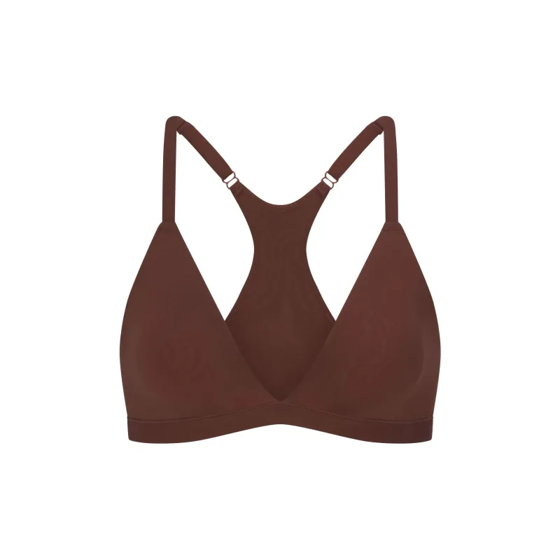 SKIMS FITSEVERYBODY RACERBACK TRIANGLE BRALETTE Bra Women's 1 Pack COCOA/Cocoa-0