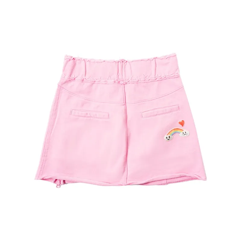 LALABOBO Casual Short Skirts Women's Pink-1